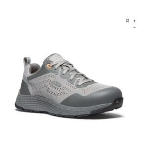 Women's 8.5 KEEN Utility Sparta II aluminum toe work shoes Drizzle/Papaya Safety